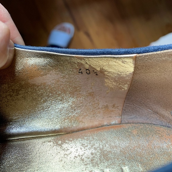 Royal blue suede lace up Prada espadrille platforms flatform 40 1/2 - Picture 2 of 10